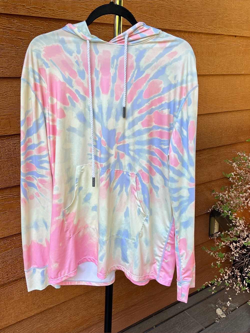 Ingear Sorbet Tie-Dye Printed Hoodie Long Sleeve Sun Shirt Men’s XL